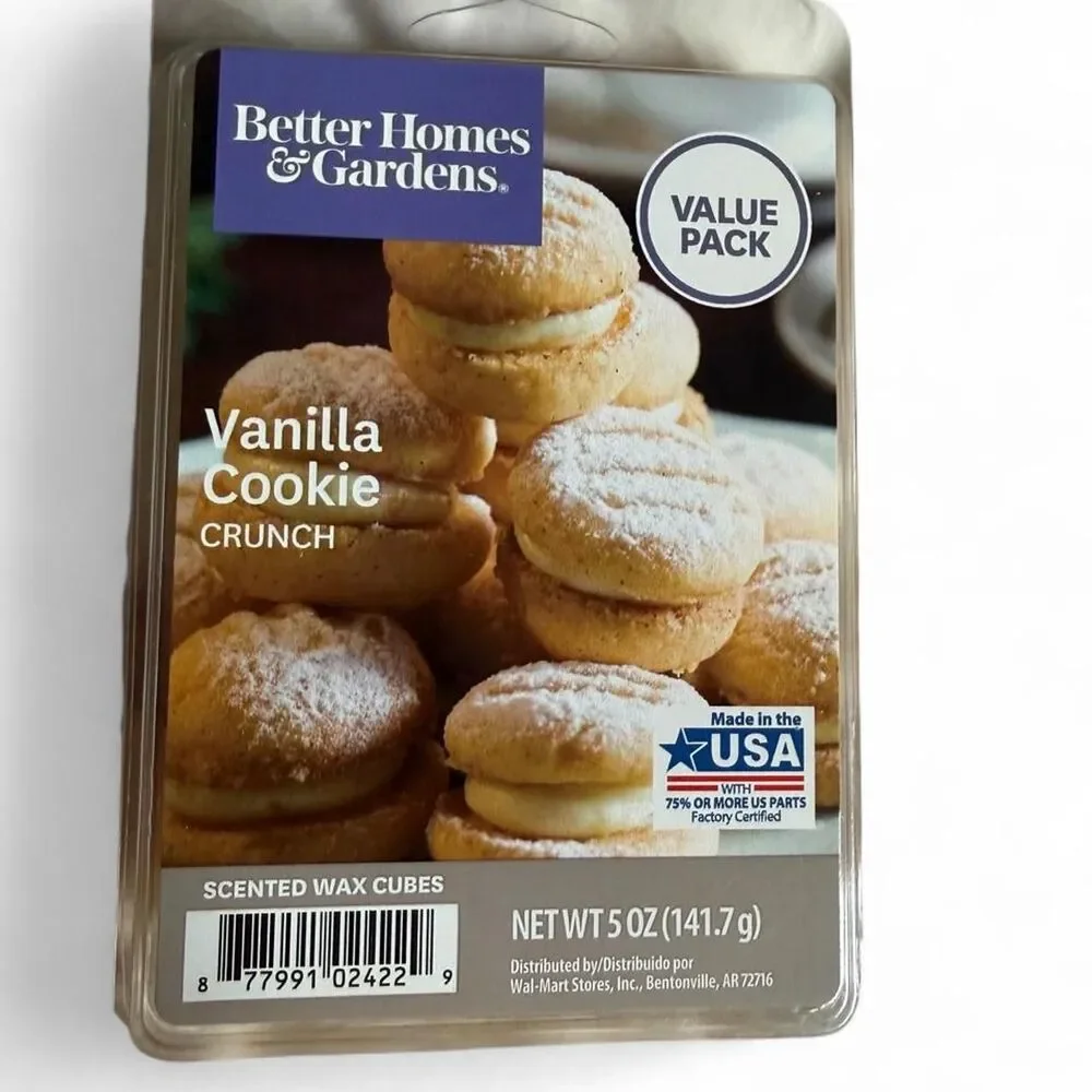 Better Homes & Gardens Vanilla Cookie Crunch Wax Melts 5 oz New